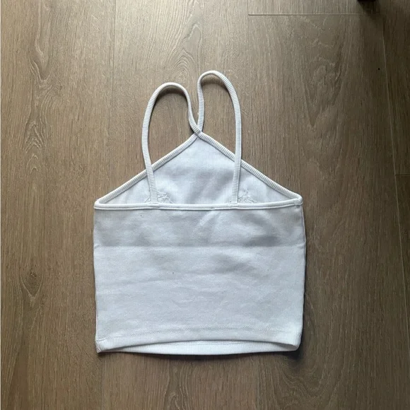 Zara White Strawberry Crop Tank Top - Picture 3 of 3